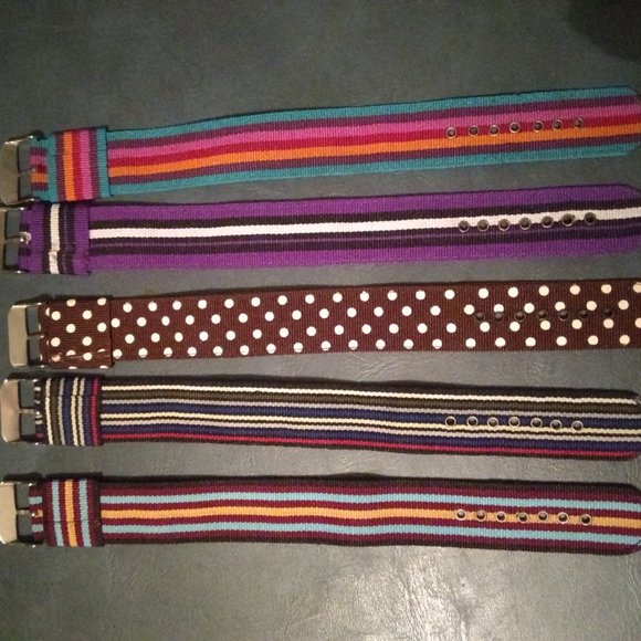 Multicolored Wrist and Watch Bands ( 5 pack set) - Picture 5 of 5